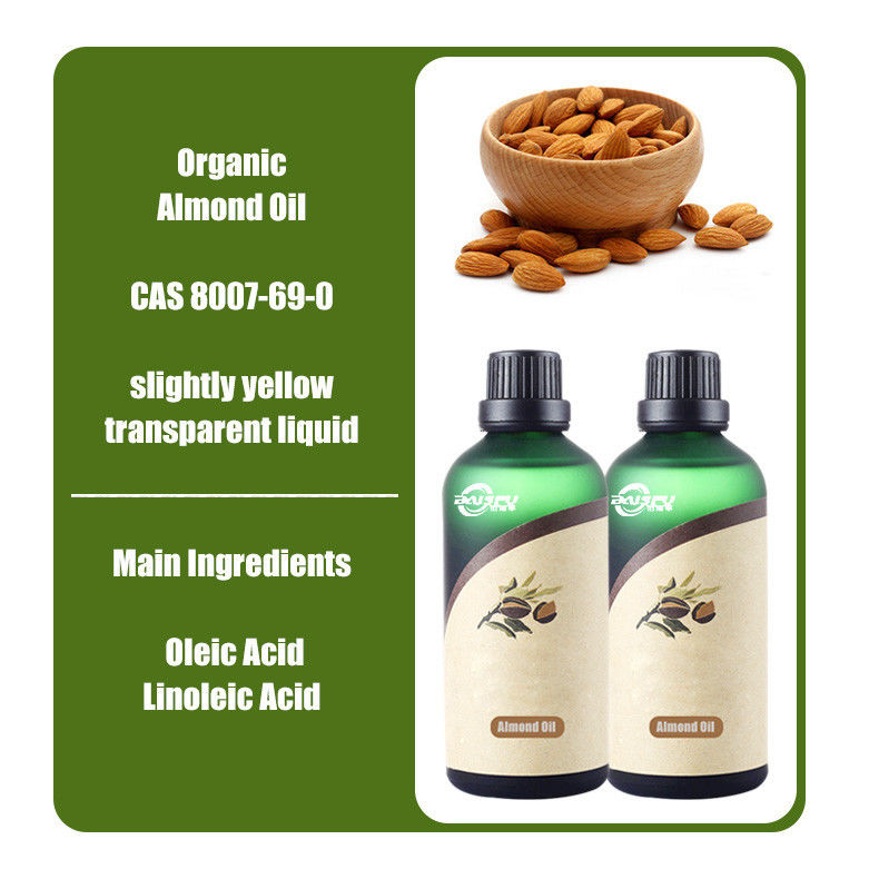 Shaanxi Baisfu herbal plant extract Light Yellow Liquid Almond oil CAS NO.: 8007-69-0 Food Grade for cosmetic and medicine