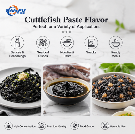 Rich Cuttlefish Paste Flavor for Seafood Dipping Sauce Squid Ink Sauce Asian Marinade and Grill Glaze
