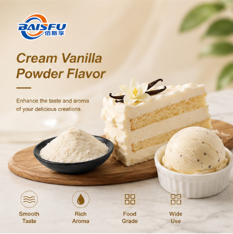 Premium Cream Vanilla Powder Flavor for Ice Cream Powder Gelato Base and Frozen Custard Blend