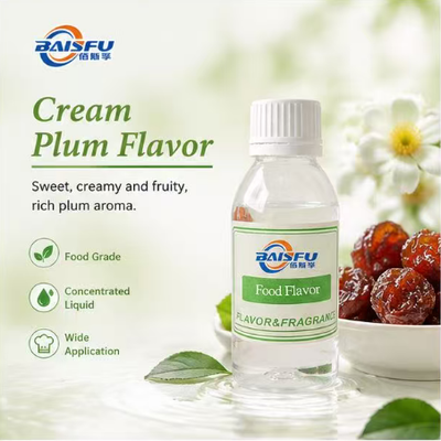 Premium Cream Plum Flavor for Creamy Plum Hard Candy Gummy Chew and Salty Sweet Confectionery